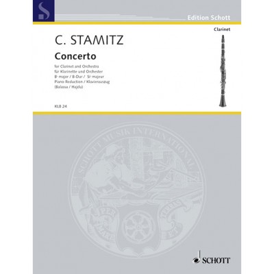 STAMITZ CARL - CONCERTO BB MAJOR - CLARINET AND ORCHESTRA