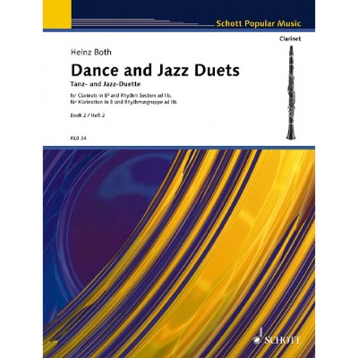 SCHOTT Both - Dance And Jazz Duets - 2 Clarinettes et Rhythm Section Ad Libitum