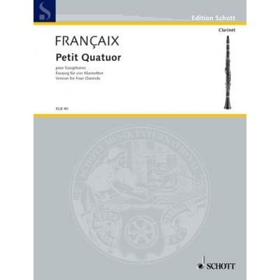 FRANCAIX JEAN - PETIT QUATUOR - SAXOPHONES