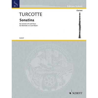 TURCOTTE - SONATINA - CLARINETTE (B) ET PIANO