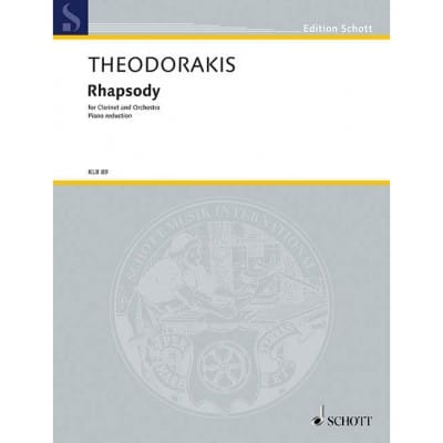 THEODORAKIS - RHAPSODIE - CLARINETTE ET ORCHESTRE