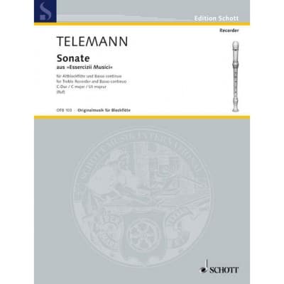 TELEMANN G.P. - SONATA C MAJOR - TREBLE RECORDER AND BASSO CONTINUO CELLO (VIOLA DA GAMBA) AD LIB.