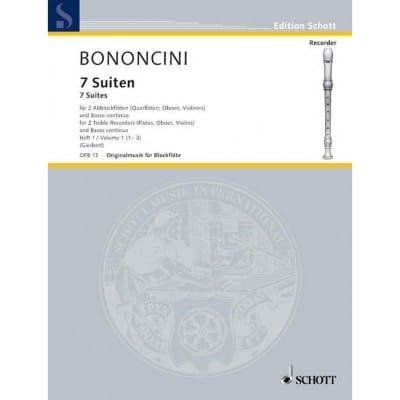SCHOTT BONONCINI G.B. - SEVEN SUITES BAND 1