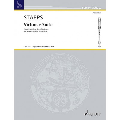 STAEPS HANS ULRICH - VIRTUOSIC SUITE - TREBLE RECORDER