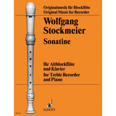 STOCKMEIER WOLFGANG - SONATINA - TREBLE RECORDER AND PIANO