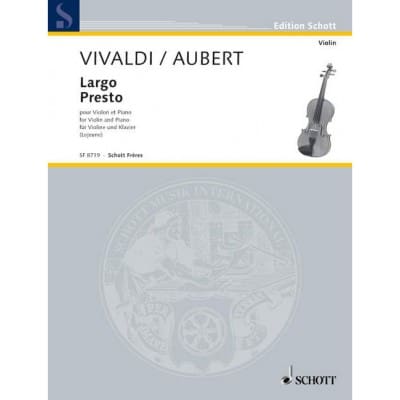 AUBERT - LARGO/PRESTO NO. 5 - VIOLON ET PIANO
