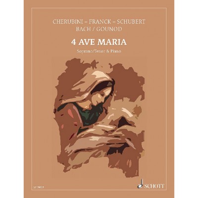 FRANCK CESAR / GOUNOD CHARLES / SCHUBERT FRANZ / CHERUBINI LUIGI - 4 FAMOUS AVE MARIA