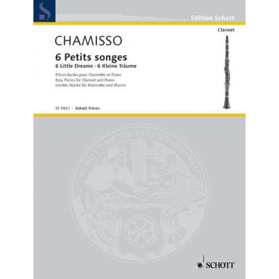 MAYRAN DE CHAMISSO - 6 PETITS SONGES - CLARINETTE ET PIANO