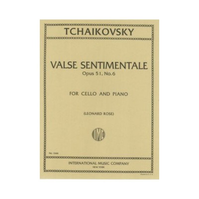 Tchaïkovski - Valse Sentimentale Op.51 No.6 - Violoncelle et Piano