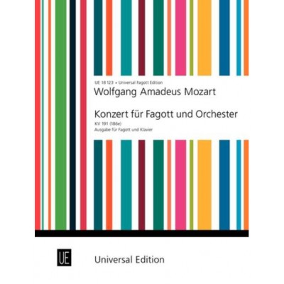 MOZART W.A. KONZERT FÜR FAGOTT UND ORCHESTER, KV 191 (186E)