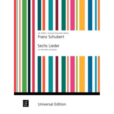 SCHUBERT - 6 SONGS - CLARINETTE ET PIANO