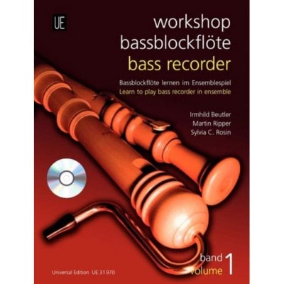 UNIVERSAL EDITION WORKSHOP BASS 1 WITH CD VOL. 1 - 3-5 FLUTE A BEC ET CD