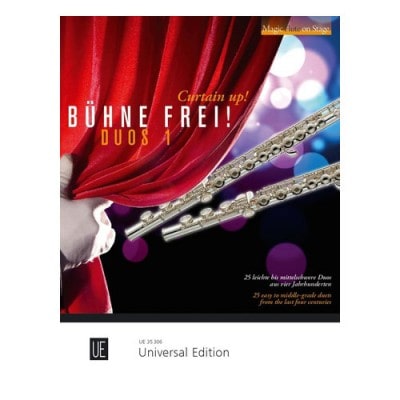 UNIVERSAL EDITION VARIOUS - CURTAIN UP! DUETS 1 FOR 2 FLUTES