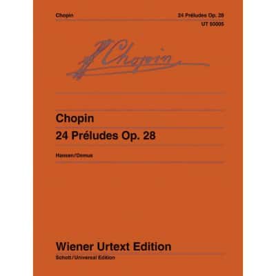 WIENER URTEXT EDITION CHOPIN - 24 PRELUDES OP. 28 - PIANO