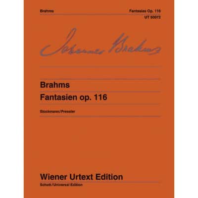 BRAHMS J. - FANTASIES OP.116 - PIANO