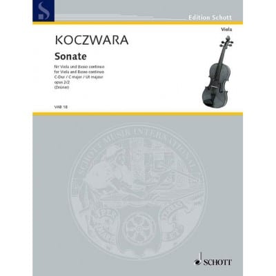 KOCZWARA FRANZ - SONATA C MAJOR OP. 2/2 - VIOLA AND BASSO CONTINUO
