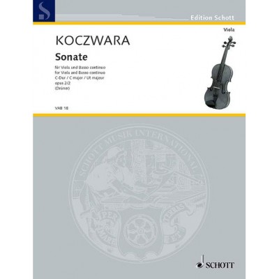 SCHOTT KOCZWARA FRANZ - SONATA C MAJOR OP. 2/2 - VIOLA AND BASSO CONTINUO