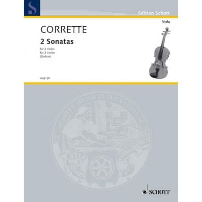 CORRETTE MICHEL - TWO SONATAS AND A MINUET - 2 VIOLAS