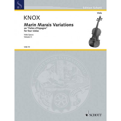 KNOX G. - MARIN MARAIS VARIATIONS VOL. III - ALTO