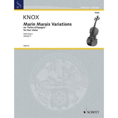 KNOX - MARIN MARAIS VARIATIONS - 4 ALTOS