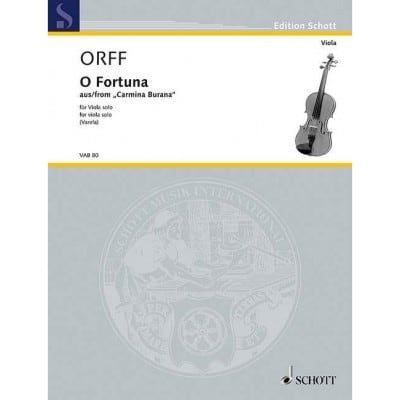 ORFF - O FORTUNA - ALTO SOLO