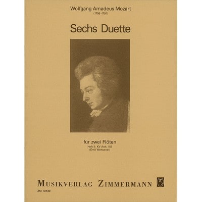  Mozart W.a. - Sechs Duette  Vol. 2 - 2 Flutes