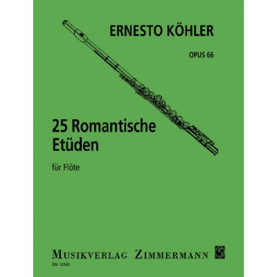 KOHLER E. - 25 ROMANTISCHE ETUDEN OP. 66 - FLUTE