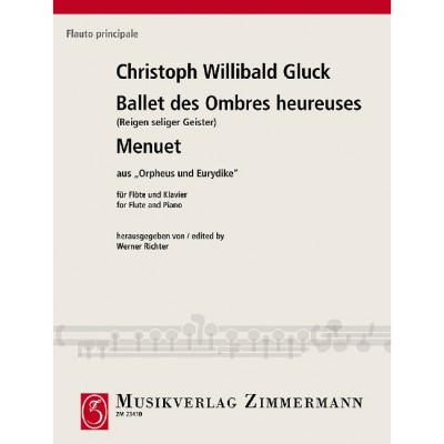 ZIMMERMANN Gluck - Ronde Des Esprits Bienheureux - Flute et Piano
