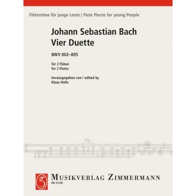 BACH J.S. - DUETTE BWV 802-805 - 2 FLUTES