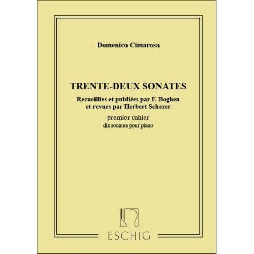 CIMAROSA 32 SONATES - IER CAHIER, 10 SONATES POUR PIANO