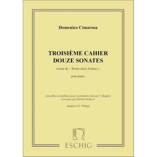 CIMAROSA D. - 32 SONATES VOL.3 (21 A 32 ) - PIANO