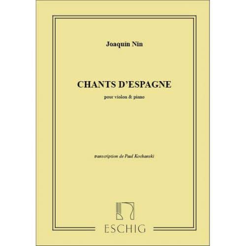 NIN - CHANTS D'ESPAGNE - VIOLON ET PIANO