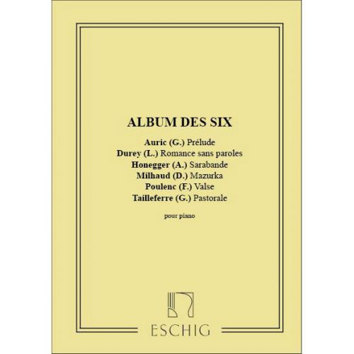 ALBUM DES SIX PIANO