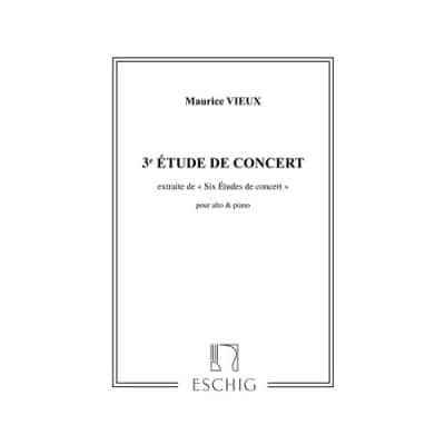 VIEUX - ETUDES CONCERT N 3 - ALTO ET PIANO