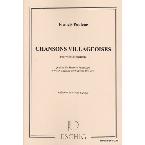 Poulenc F. - Chansons Villageoises - Chant et Piano