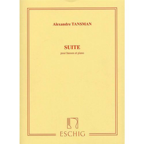 TANSMAN A. - SUITE - BASSON ET PIANO