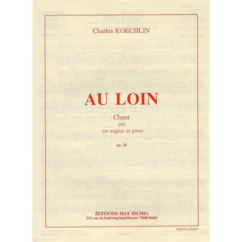 KOECHLIN - AU LOIN - COR ANGLAIS ET PIANO