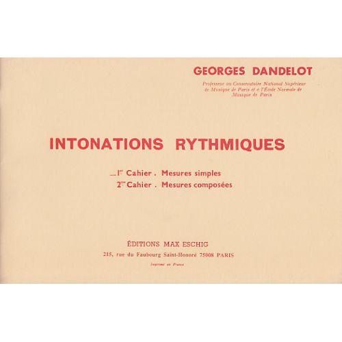 DANDELOT GEORGES - INTONATIONS RYTHMIQUES VOL.1
