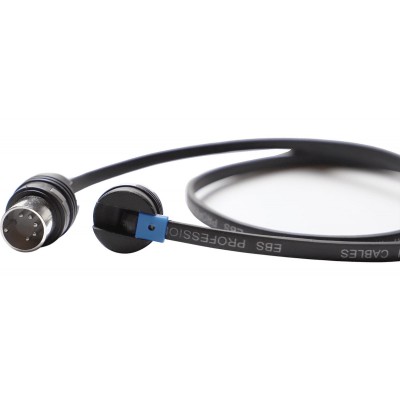 Câble MIDI BlueDot plat à tête flexible 28 cm