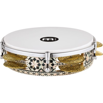 8 3/4 Artisan Edition Riq Drum White Pearl Mosaic Royale