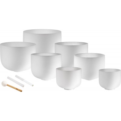 SONIC ENERGY CRYSTAL SINGING BOWL CHAKRA SET, C, D, E, F, G, A, B - CSBSETCHA
