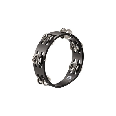 CTA2SBK - Tambourin Bois 8 Noir Cymbale Acier