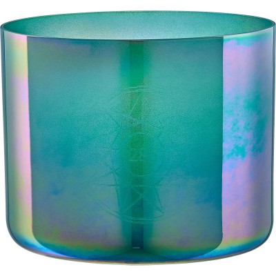 ESOLCSB285 - Bol chantant en cristal Essence Solfeggio de 6,75285 Hz, vert turquoise