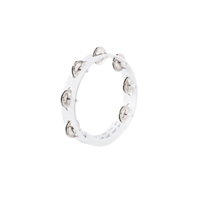 MEINL HTT8WH - TAMBOURINE ABS WHITE 20CM 1 JINGLE ROW