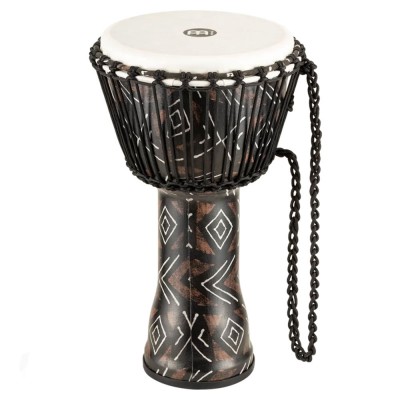 MEINL PERCUSSION 10" ROPE TUNED TRAVEL SERIES DJEMBE, SYNTHETIC HEAD (PATENTED), KANGA SARONG