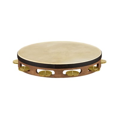Meinl Tambourin Bois Avec Peau Vintage