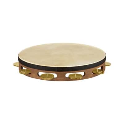 TAMBOURIN BOIS AVEC PEAU VINTAGE