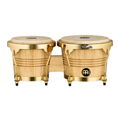 WB200 WOOD BONGOS 6 3/4 MACHO AND 8 HEMBRA GOLD TONE HARDWARE