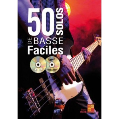 TAUZIN BRUNO - 50 SOLOS DE BASSE FACILES + CD MP3 + DVD