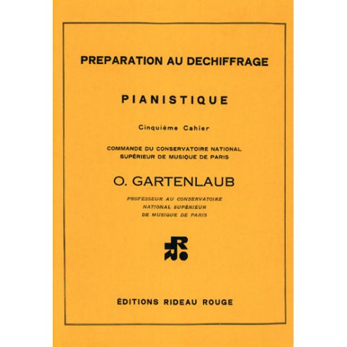RIDEAU ROUGE GARTENLAUB - PREPARATION AU DECHIFFRAGE PIANO - FORMATION MUSICALE